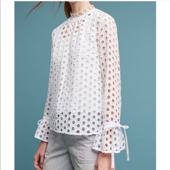 Anthropologie Tops - Anthropologie Circle Lace Top Eri + Ali Sz S EUC